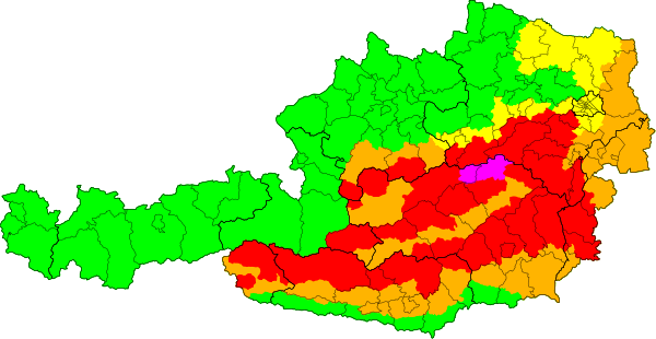 Wetterwarnung für österreich