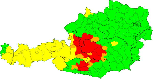 Wetterwarnung für österreich