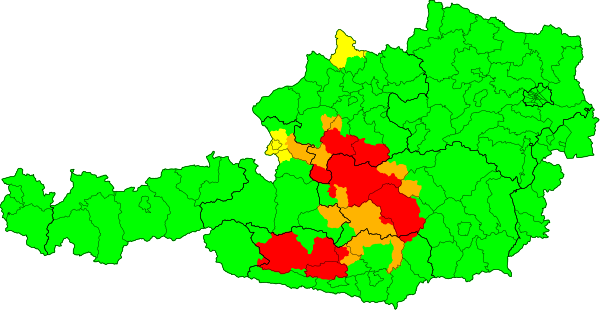 Wetterwarnung für österreich